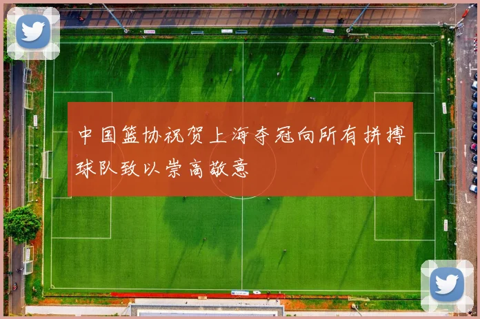 中国篮协祝贺上海夺冠向所有拼搏球队致以崇高敬意